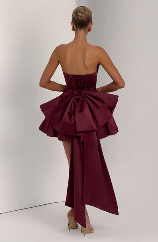 Trinity Mini Dress - Cherry Lacquer - glavon