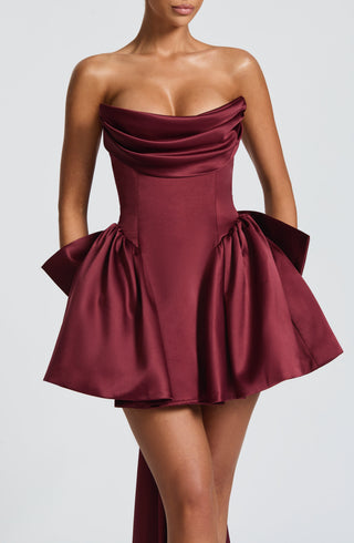 Trinity Mini Dress - Cherry Lacquer - glavon
