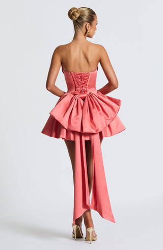 Trinity Mini Dress - Coral Pink - glavon