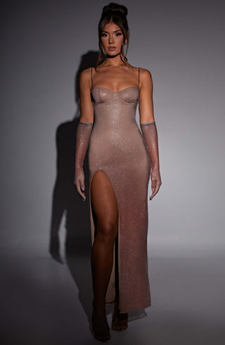 Trixie Maxi Dress - Sparkle Ombre Print - glavon