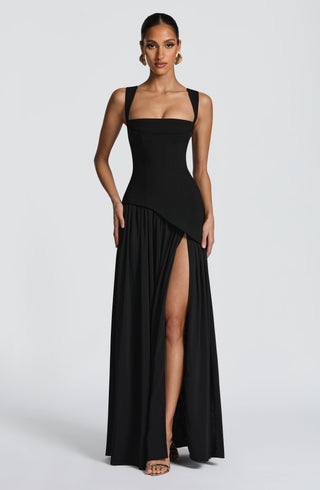 Tullulah Maxi Dress - Black - glavon