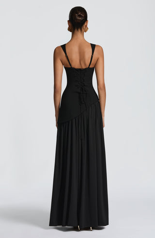 Tullulah Maxi Dress - Black - glavon