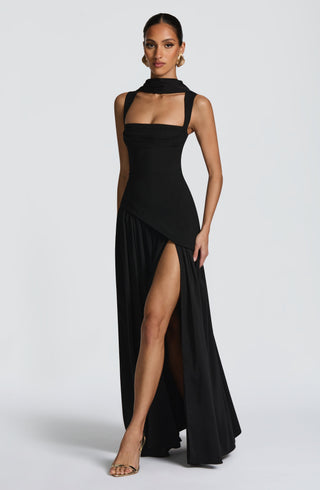 Tullulah Maxi Dress - Black - glavon