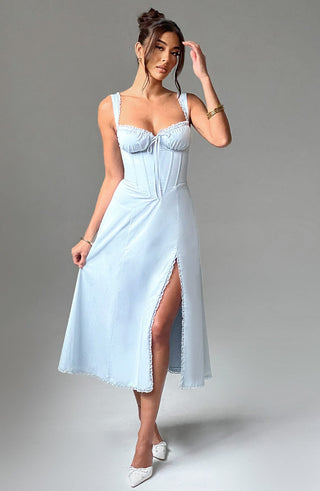 Ulrika Midi Dress - Blue - glavon