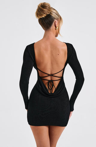 Una Mini Dress - Black - glavon