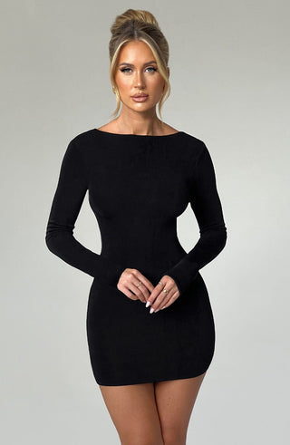 Una Mini Dress - Black - glavon