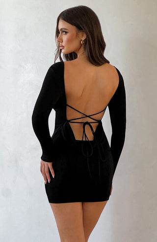 Una Mini Dress - Black - glavon