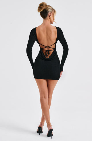 Una Mini Dress - Black - glavon
