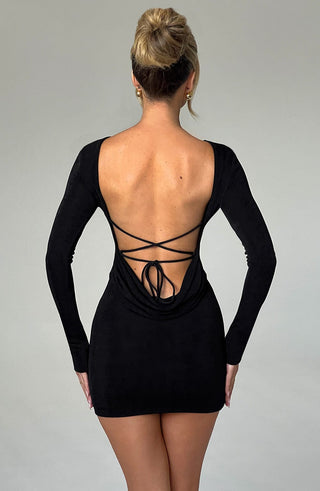 Una Mini Dress - Black - glavon