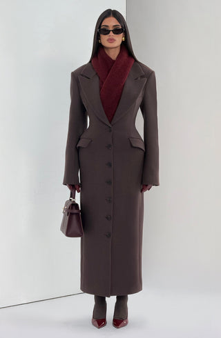 Ursula Coat - Plum Brown - glavon