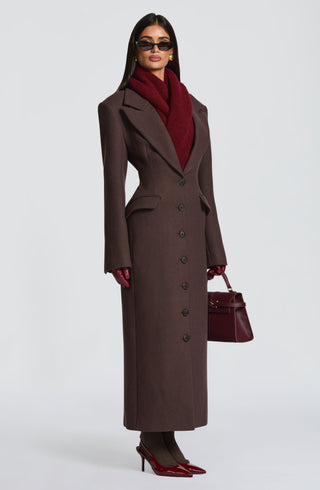 Ursula Coat - Plum Brown - glavon