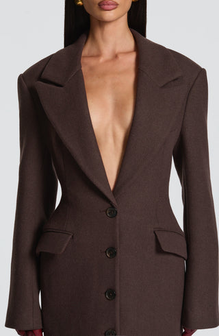 Ursula Coat - Plum Brown - glavon