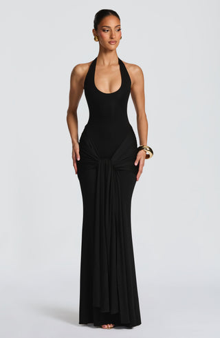 Veneda Maxi Dress - Black - glavon