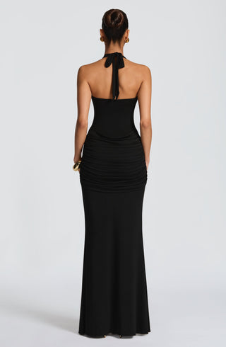 Veneda Maxi Dress - Black - glavon