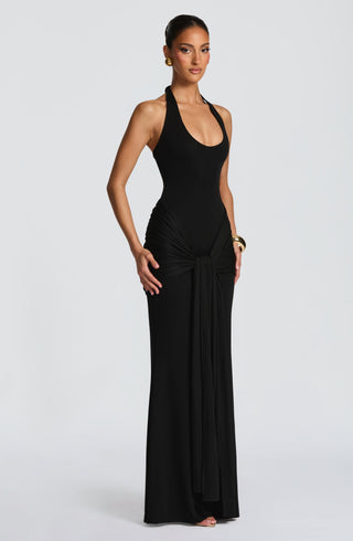 Veneda Maxi Dress - Black - glavon