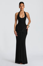 Veneda Maxi Dress - Black - Napalia