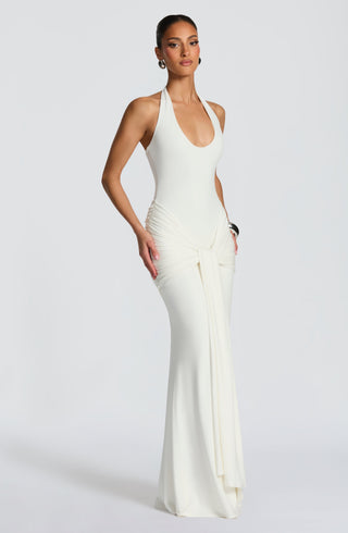 Veneda Maxi Dress - Ivory - glavon