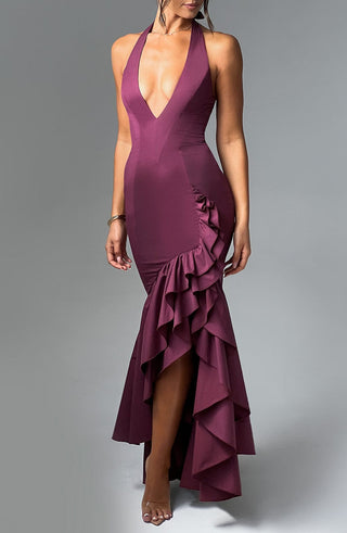 Veronique Maxi Dress - Cherry Lacquer - glavon