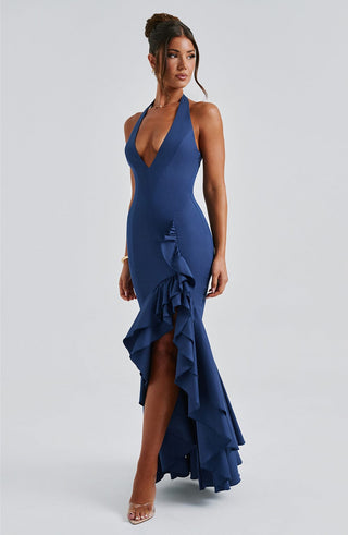Veronique Maxi Dress - Navy - glavon