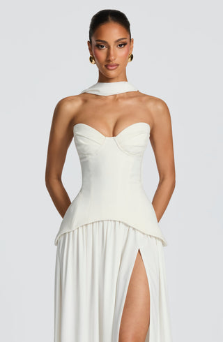 Vietta Maxi Dress - Ivory - glavon
