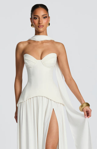 Vietta Maxi Dress - Ivory - glavon