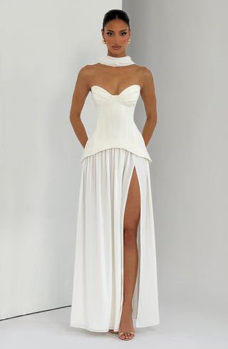 Vietta Maxi Dress - Ivory - glavon
