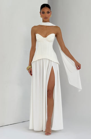 Vietta Maxi Dress - Ivory - glavon