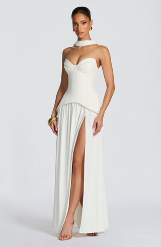 Vietta Maxi Dress - Ivory - glavon