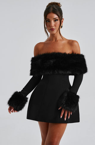 Villanelle Mini Dress - Black - glavon