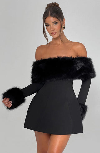 Villanelle Mini Dress - Black - glavon