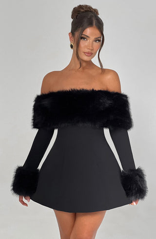Villanelle Mini Dress - Black - glavon