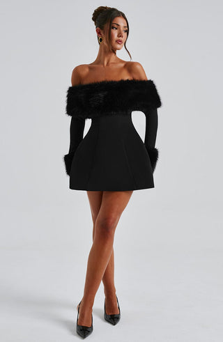 Villanelle Mini Dress - Black - glavon