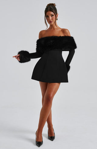 Villanelle Mini Dress - Black - glavon