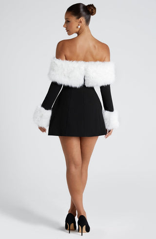 Villanelle Mini Dress - Black/White - glavon