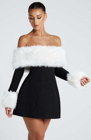 Villanelle Mini Dress - Black/White - glavon