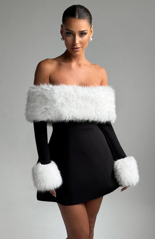 Villanelle Mini Dress - Black/White - glavon