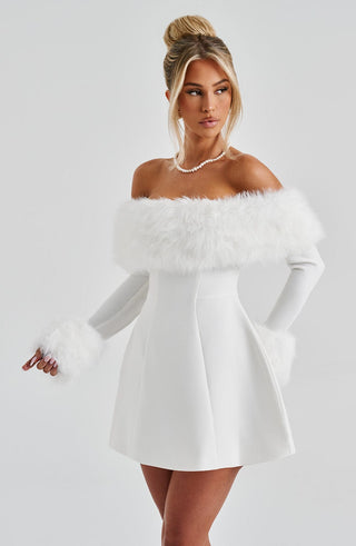 Villanelle Mini Dress - Ivory - glavon