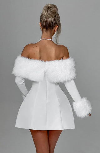 Villanelle Mini Dress - Ivory - glavon