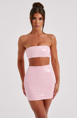 Violet Mini Skirt - Pink - glavon