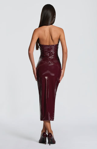 Violette Midi Dress - Cherry Lacquer - glavon