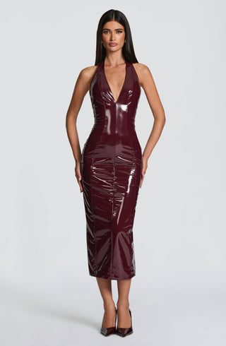 Violette Midi Dress - Cherry Lacquer - glavon