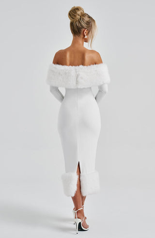 Vittoria Midi Dress - Ivory - glavon