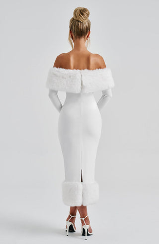Vittoria Midi Dress - Ivory - glavon