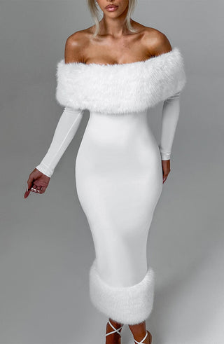 Vittoria Midi Dress - Ivory - glavon