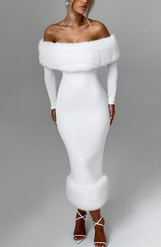 Vittoria Midi Dress - Ivory - glavon