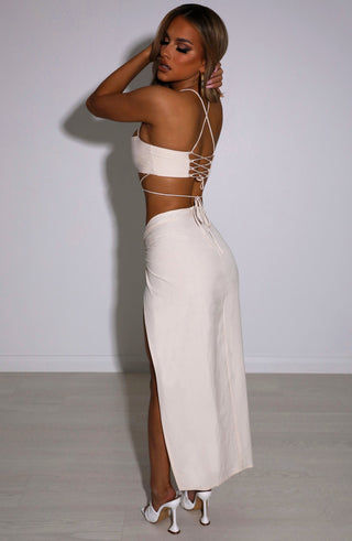 Vivianna Maxi Skirt - Beige - glavon