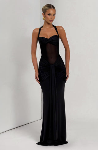 Vixen Maxi Dress - Black - glavon