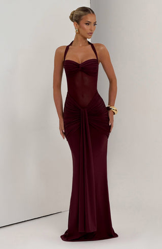 Vixen Maxi Dress - Cherry Lacquer - glavon