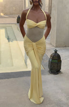 Vixen Maxi Dress - Lemon - Napalia