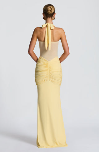Vixen Maxi Dress - Lemon - glavon